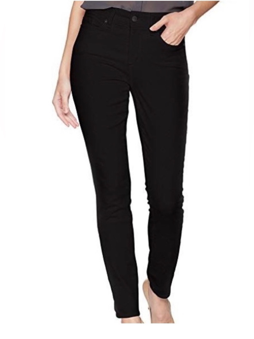 NYDJ black Alina  denim leggings jeans with lift & tuck technology